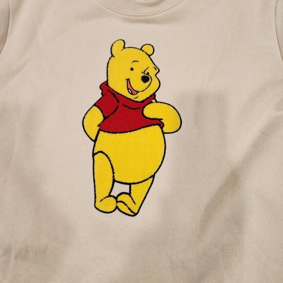 Disney Winnie The Pooh Sweatshirt Womens Large Pullover Textured New NWT - Picture 3 of 4
